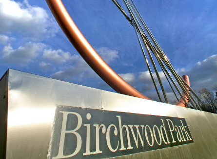 Birchwood Park roundabout sign